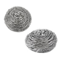 Free sample 410 stainless steel scourer for kitchen sponge cleaning ball