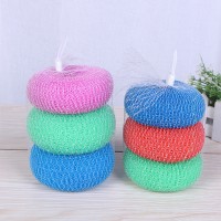 Household daily necessity products plastic scourer for kitchen cleaning