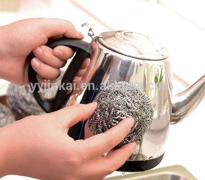 Kitchen cleaning 410 Stainless Steel Metal scouring Pads Ball 25g eco-friendly