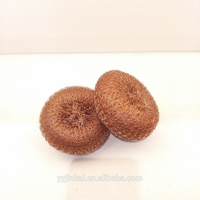 Kitchen copper coated scourer /copper scrubber for household cleaning